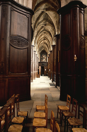 Lambris de hauteur de la nef, 6 autels et retables des chapelles