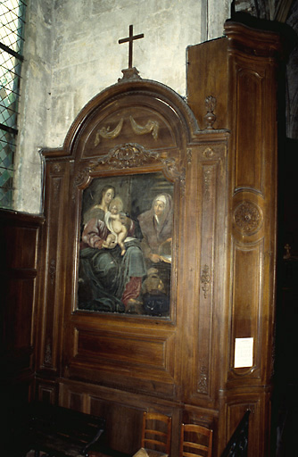 Vue du retable de la 4e chapelle nord de la nef (l'autel a disparu).