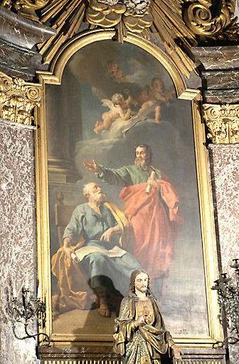 Tableau d'autel : Saint Pierre et saint Paul