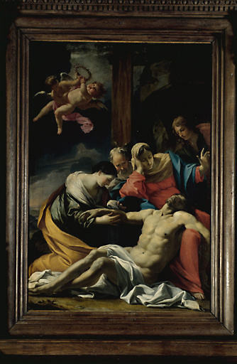 Vue d'ensemble de la peinture, huile sur toile, datant du 17e siècle. - © Inventaire général, ADAGP