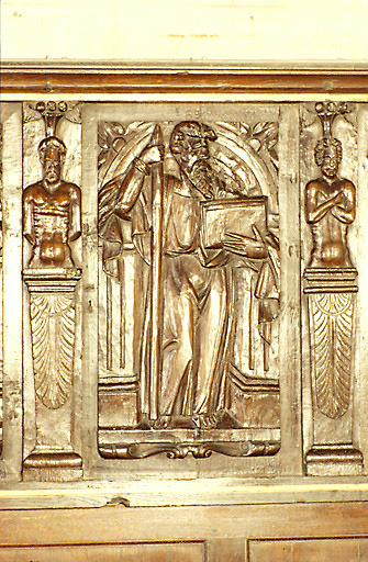 Ensemble de 22 bas-reliefs : le Christ et les apôtres