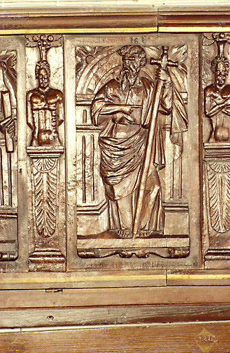 Vue d'un panneau représentant saint Philippe.