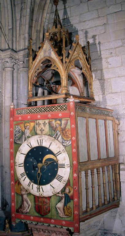 Vue de l'horloge. ; Vue de la cage de l'horloge.