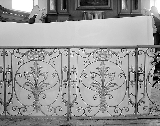 Clôture de choeur, de style néo-rocaille