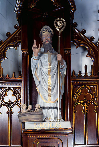 Statue (petite nature) : Saint Nicolas