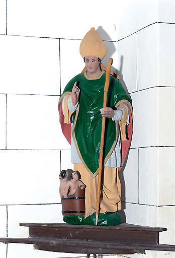 Statue (petite nature) : Saint Nicolas