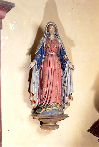 Statue (petite nature) : Immaculée Conception