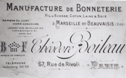 En-tête de lettre commerciale, début 20e siècle (collection particulière).