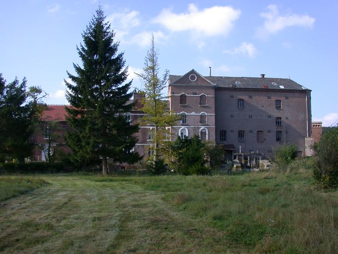vue d'ensemble du bâtiment de la minoterie, façade postérieure.