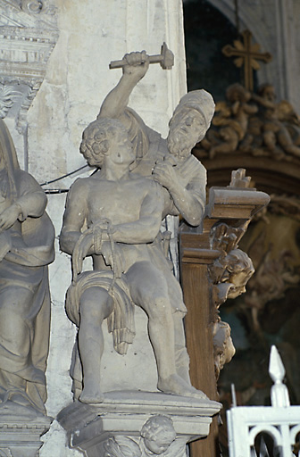 Groupe sculpté : Martyre de saint Quentin