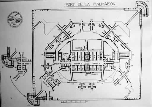 Plan du fort avant destruction.
