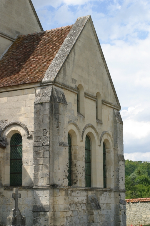 Vue du chevet plat.