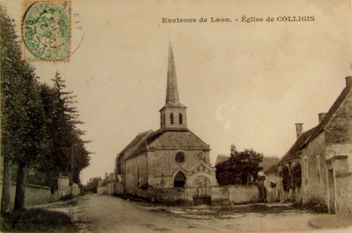 Vue ancienne de l'église (Coll. Part.).