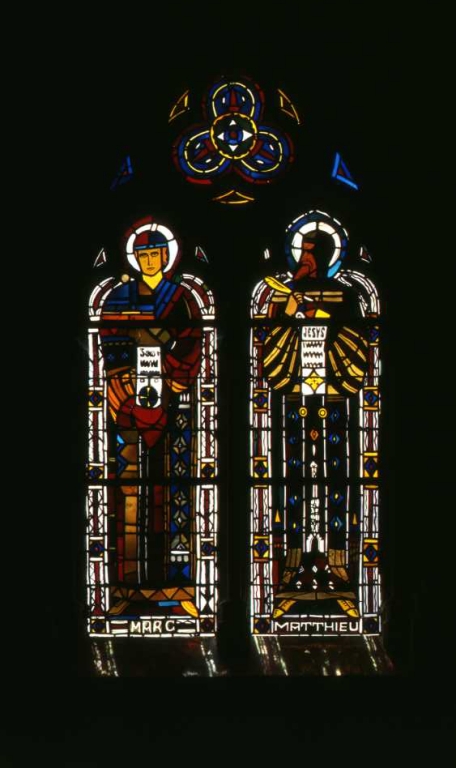 Verrière de saint Marc et saint Matthieu.