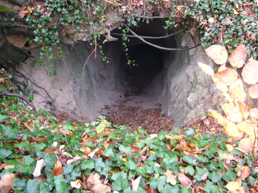 Vue de l'entrée du tunnel.