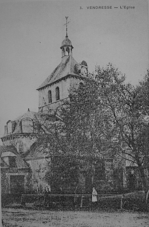 Vue de l'église avant la guerre (Coll. Part.).