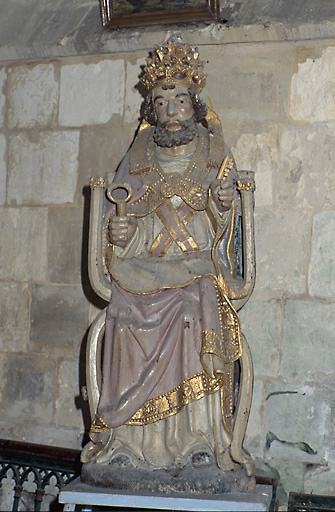 Statue (petite nature) : saint Pierre