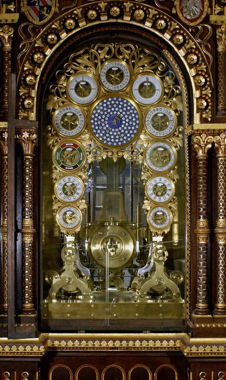 Vue de la partie centrale de l'horloge.