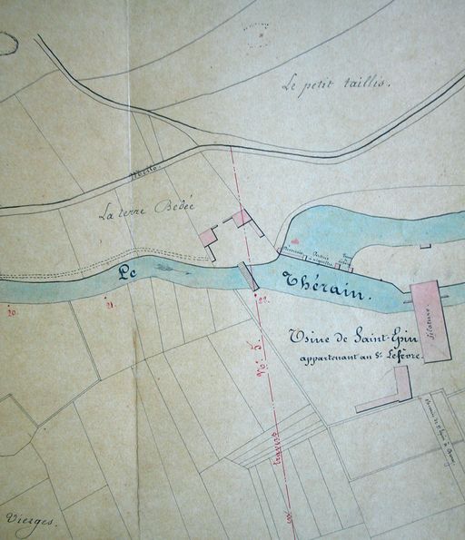 Plan de l'usine Lefebvre, 30 août 1851.