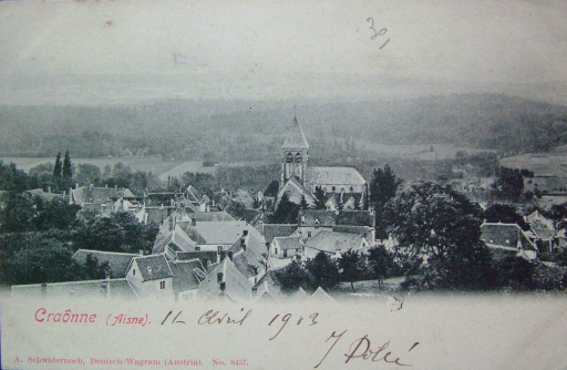 Vue de l'église en 1903 (Coll. Part.).