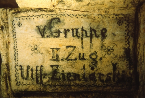 Vue d'une inscription allemande.
