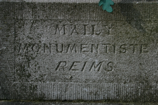 Détail de la signature.