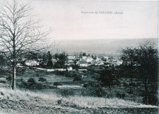 Panorama de Colligis avant la guerre (Coll. Part.).