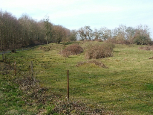 Vue actuelle de l'ancien emplacement du village d'Ailles.