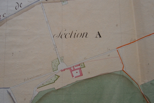 Extrait du plan cadastral de 1805 (A.N. : F 31/107).