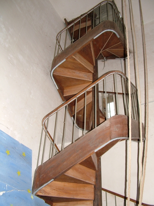 Vue de l'escalier du clocher.