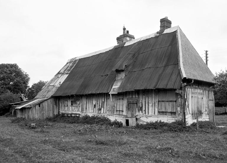 Logis, façade arrière.- Photographie de l'Inventaire général, 1980. 