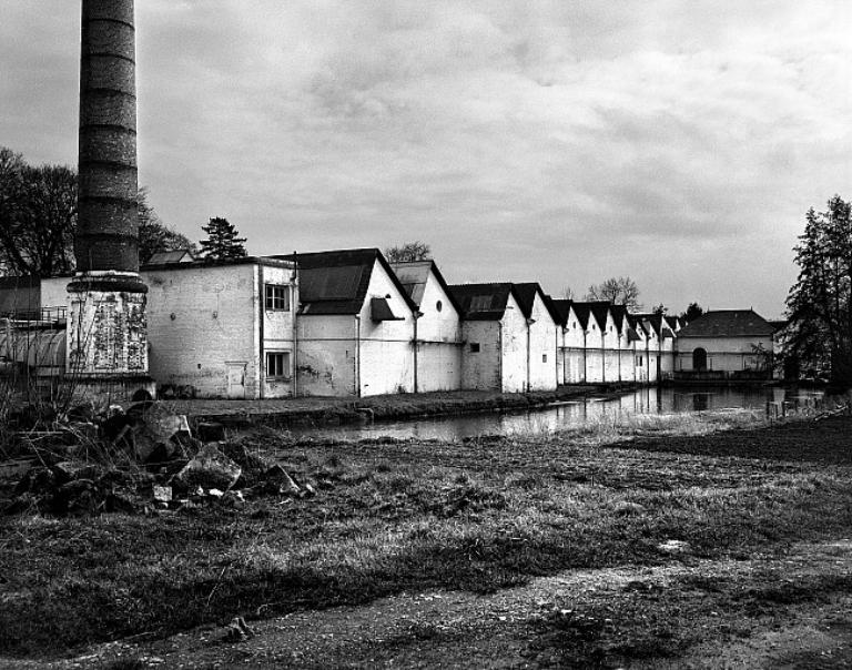 Vue générale de l'usine, depuis le nord-est.