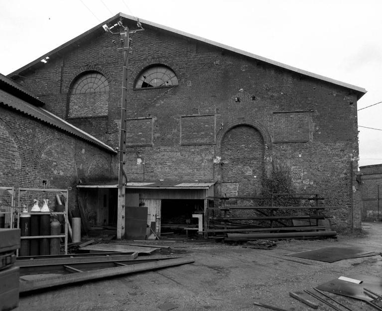 Atelier de fabrication (bâtiment 22 du plan de 1940 par Mauge), élévation sud (état en 1988).