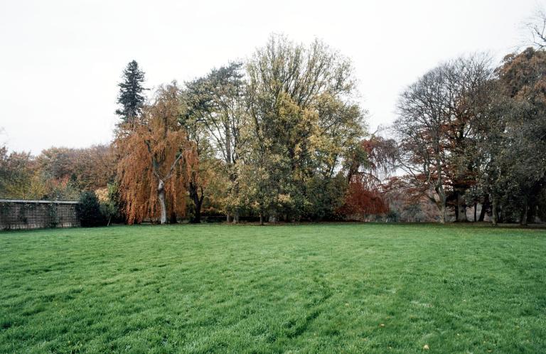 Parc, vue générale vers le nord.- Photographie de l'Inventaire général, 1989. 