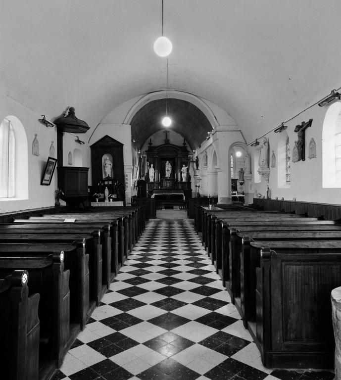 Élévation intérieure, champ.- Photographie de l'Inventaire général, 1991.