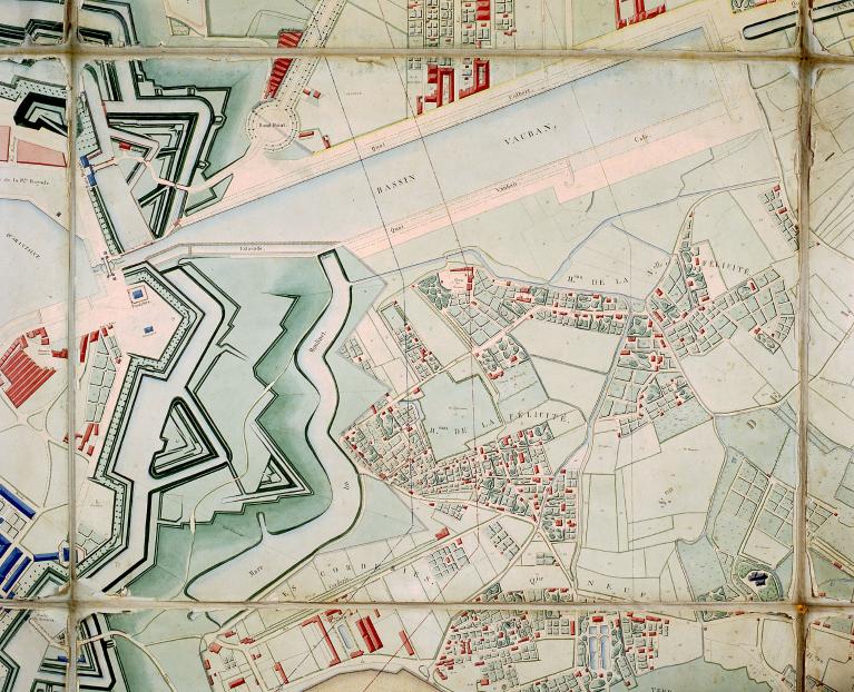 Les environs du Havre.- Plan cadastral, par Saint-Génis, 1843 (AM. Le Havre).