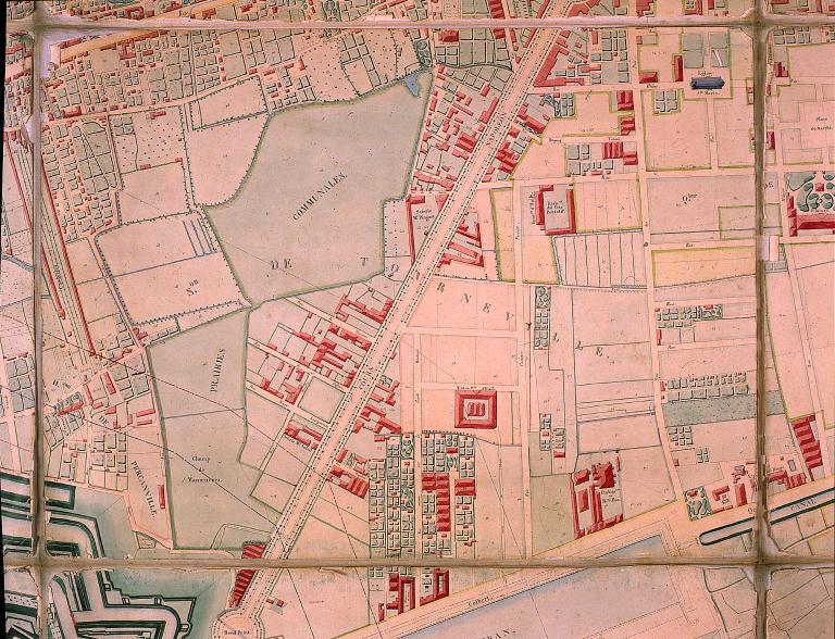 Cadastre des environs du Havre. Parcelle 923 : Etablissement de Mr Nillus.- Plan cadastral, par de Saint-Génis, 1843 (A.M. Le Havre).