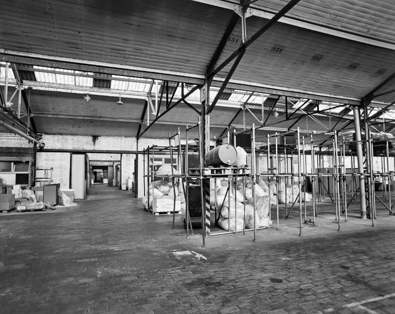 Magasin industriel (bâtiment 5 sur le plan), vue intérieure.