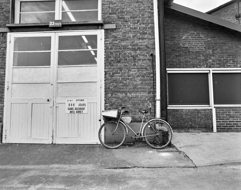 Atelier de réparation (bâtiment 33 sur le plan), élévation extérieure est sur cour, détail.
