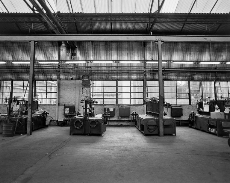 Atelier de réparation (bâtiment 33 sur le plan), vue intérieure.