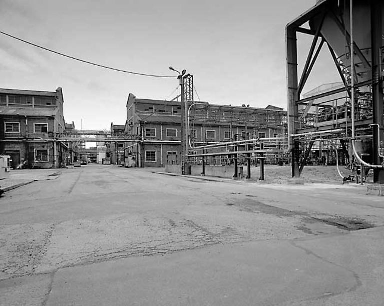 Entrepôts industriels, vue d'ensemble.