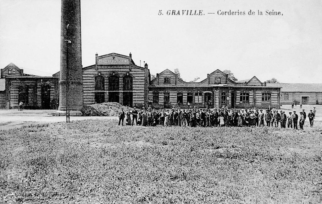 Corderies de la Seine.- carte postale Edition G. Delanney, début XXe siècle (Musées historiques du Havre).