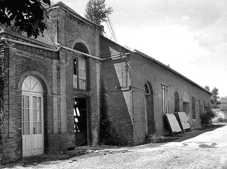 Atelier de fabrication, élévation extérieure est.