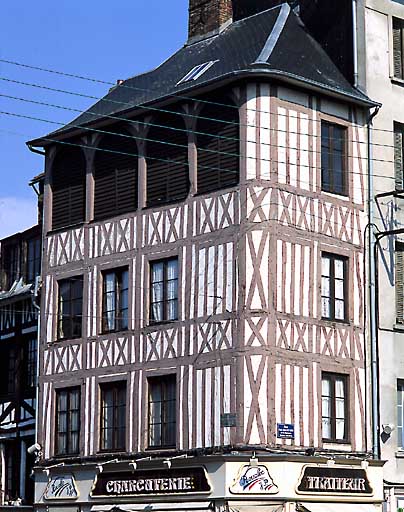 Elévation extérieure ouest, détail.