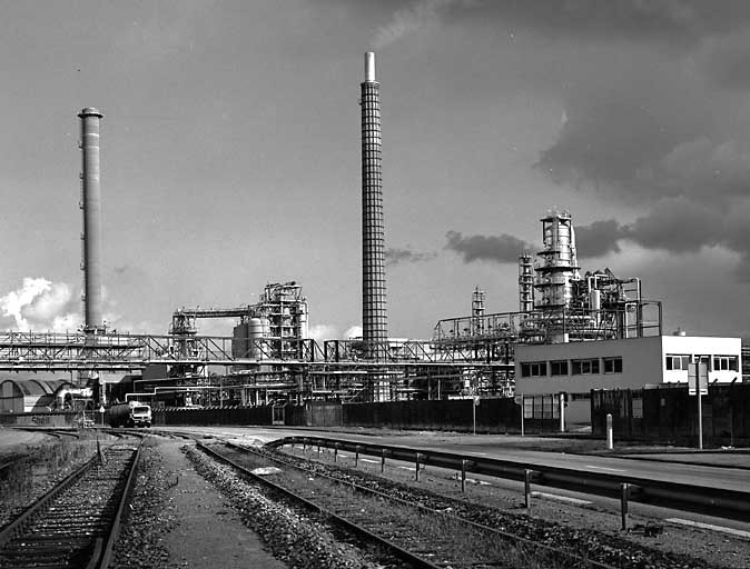 Vue générale de l'usine.