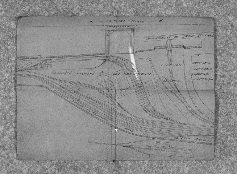 Plan général de l'usine de la société anonyme Les Fils Charvet, vers 1933-34 (AD Seine-Maritime, 5M 515).