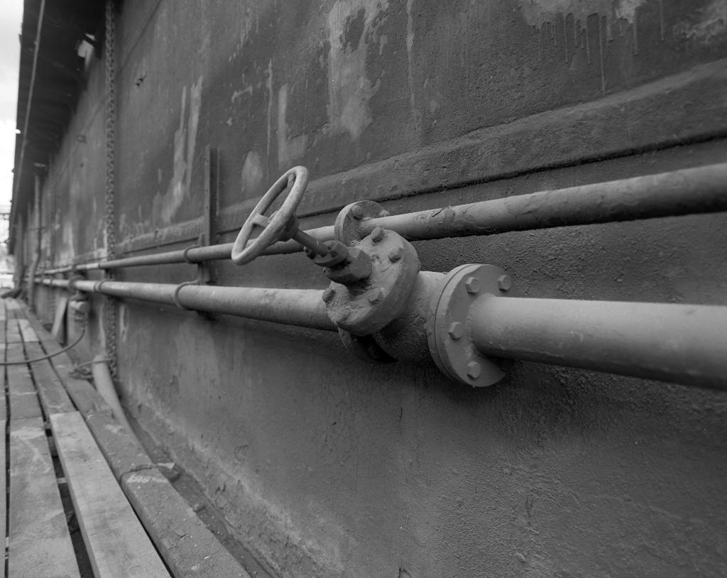 Détail des vannes du radier.