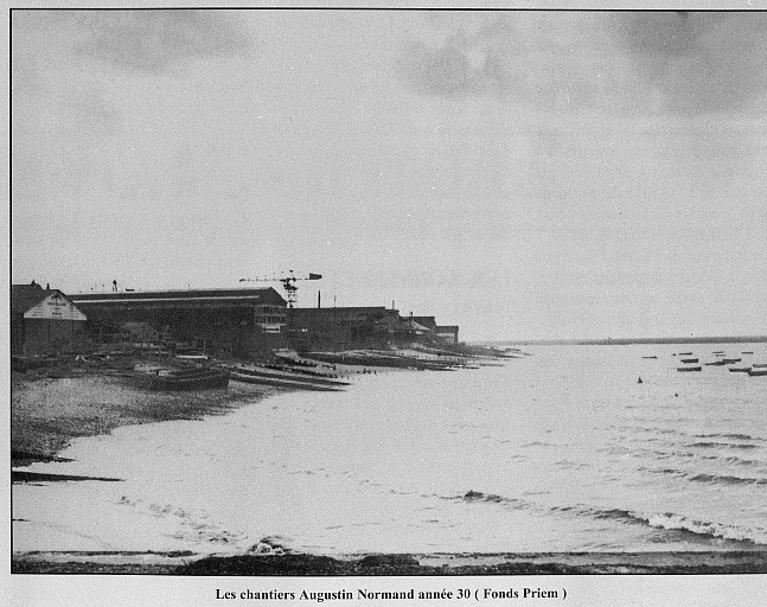 Les chantiers Augustin Normand.- Photographie vers 1860 (Musée de l'Ancien Havre, fonds Priem).
