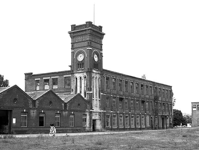 Atelier de fabrication, élévation extérieure nord.