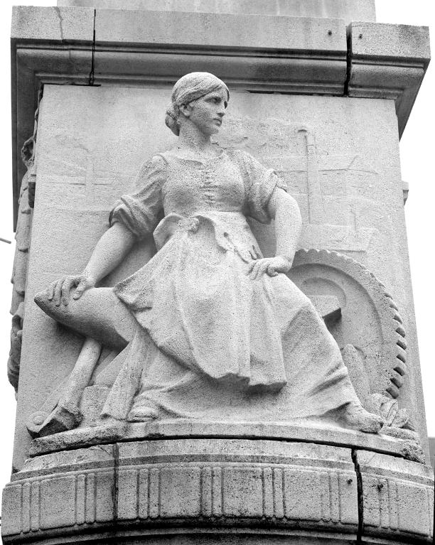L'ouvrière industrielle, détail.